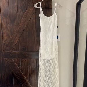 Jessica Simpson White Lace Dress